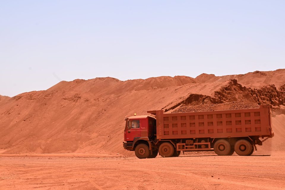 Camion en attente de chargement