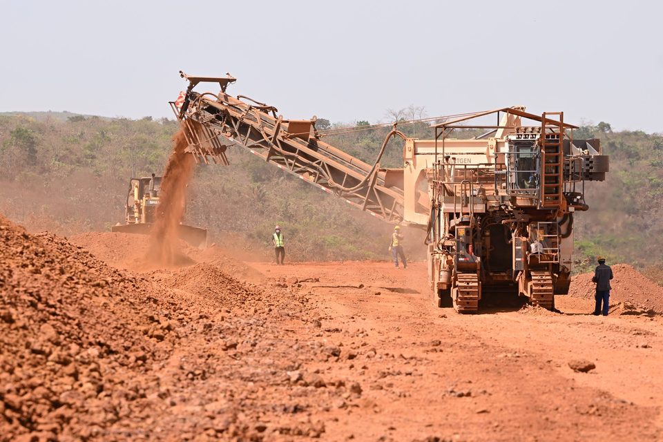 Reprise du minerai décapé