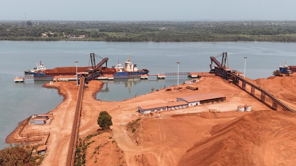 Terminal de chargement, vue du ciel